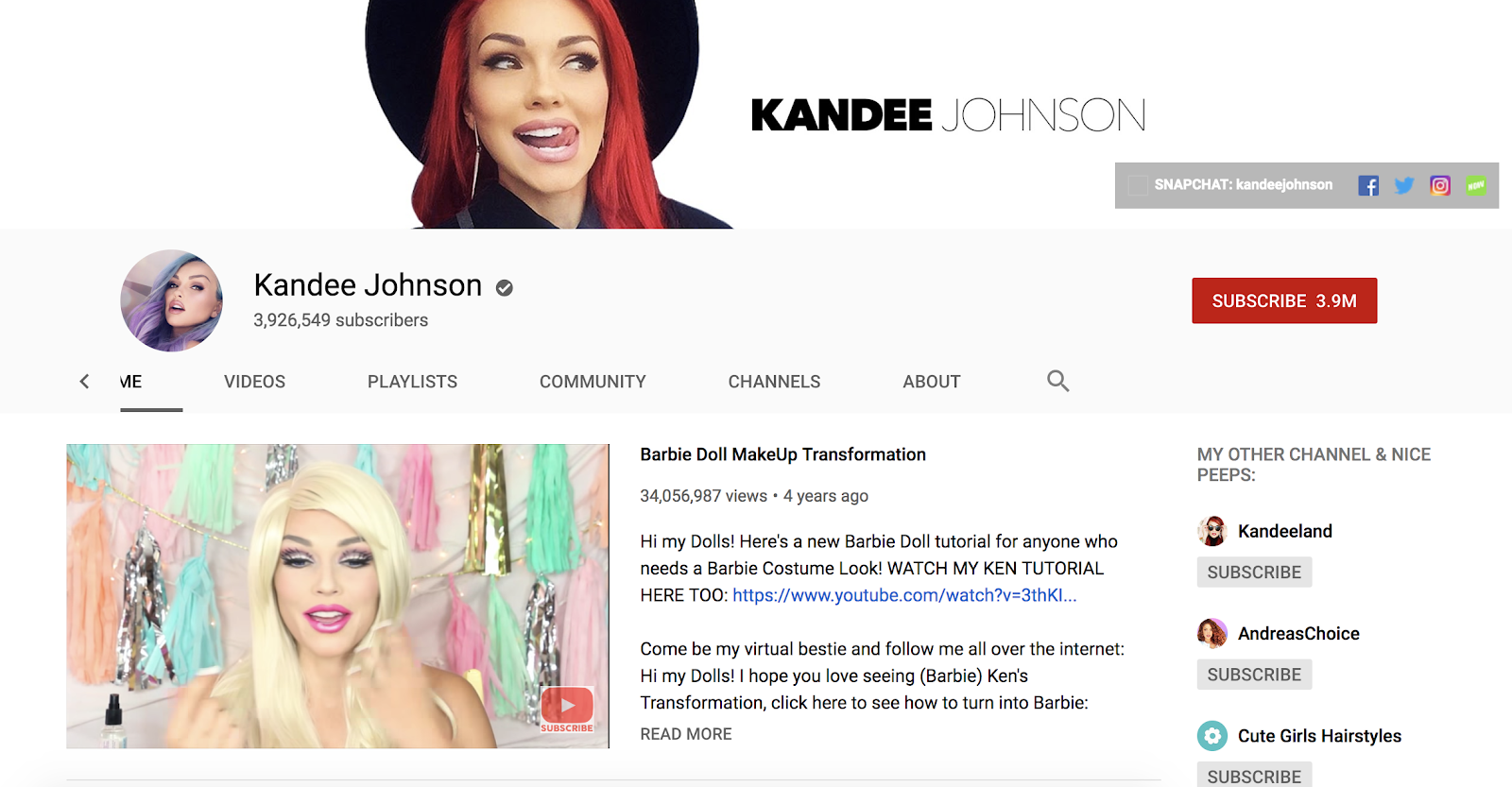 key opinion leader kandee johnson youtube